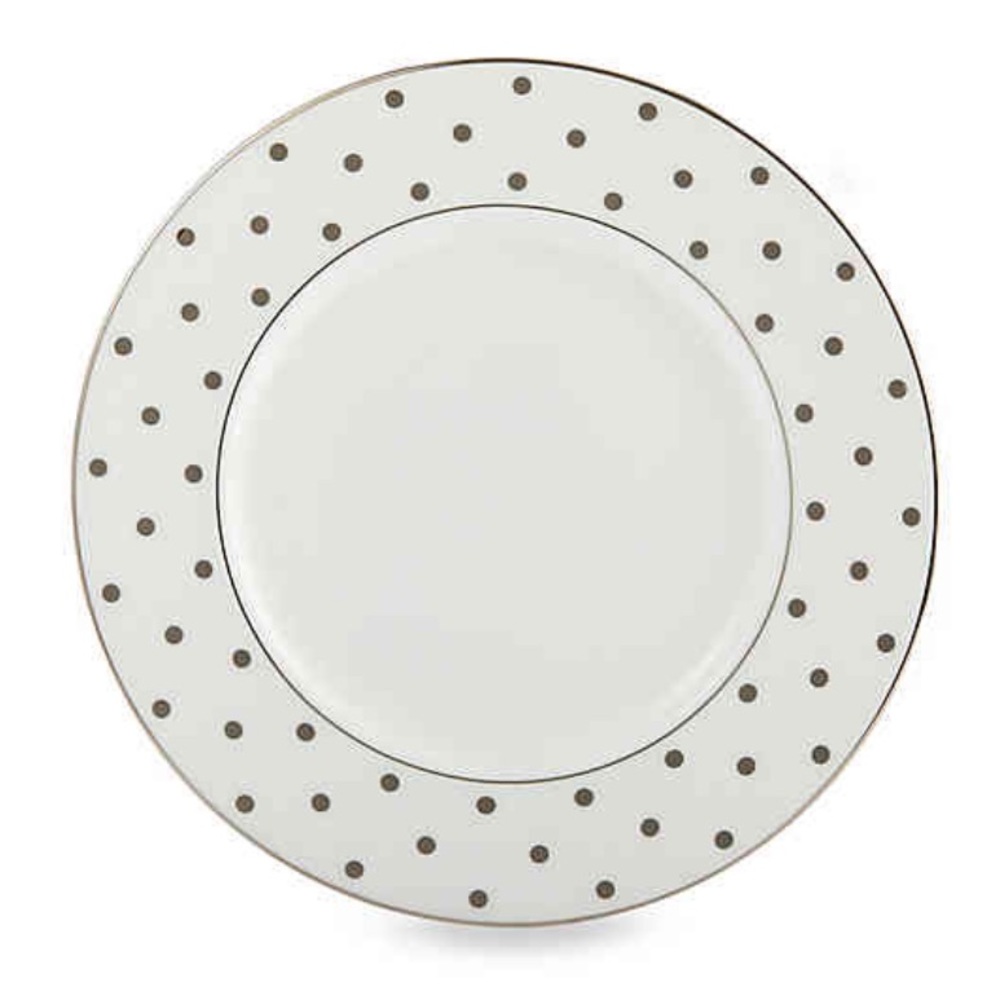 NWT Kate Spade Larabee Road Two Platinum 9” Plates